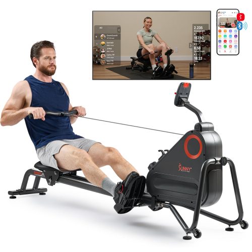 1 sunny health fitness rowers smart magnetic rower dual slide rail