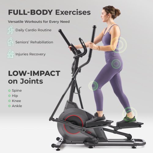 2 sunny health fitness ellipticals pro smart magnetic elliptical trainer 16inches stride sf e323038 02