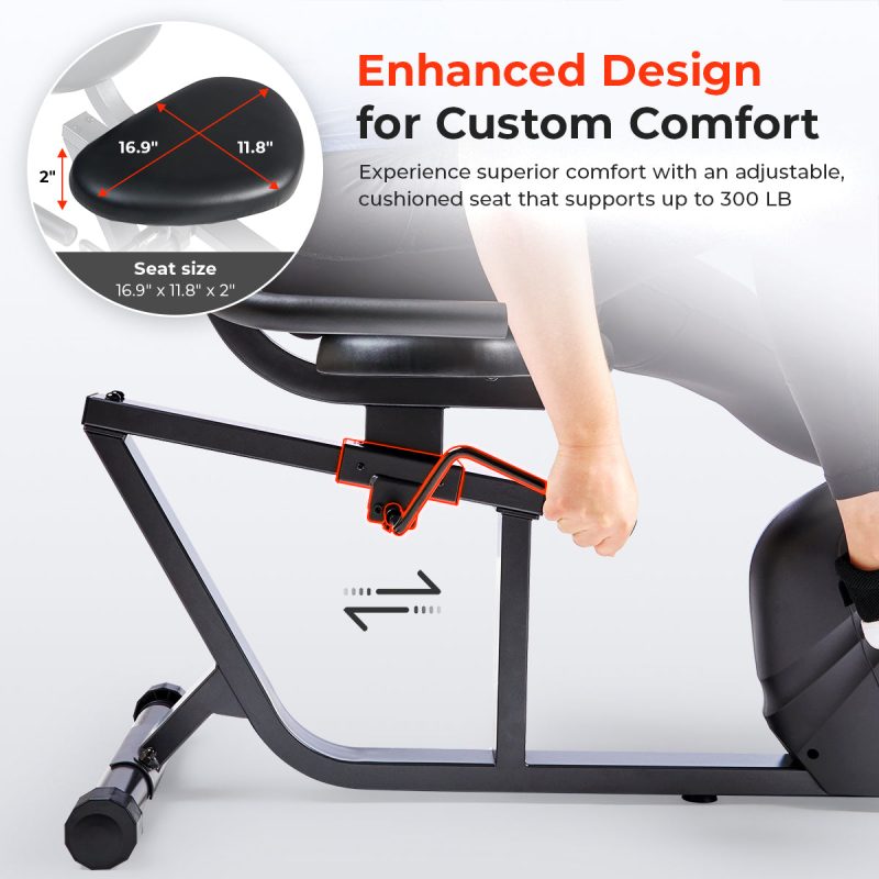 Sunny health fitness Bike Smart Magnetic Resistance Recumbent Bike with Easy Adjustable Seat SF RB4616SMART 04 6fab0a45 1dcb 4bd7 b7b2 00e8e2fa1e5c