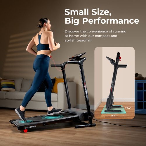 Sunny health fitness Treadmill SMART Easy Assembly Folding Treadmill SF T7610SMART 02