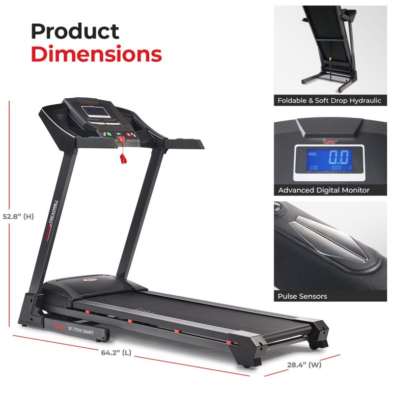 Sunny health fitness treadmills auto incline treadmill SF T7515SMART 07 786341f9 6439 4057 87de d437e13e0011