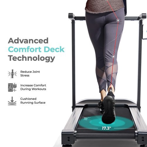 sunny health fitness Treadmill INTERACTIVE SLIM AUTO INCLINE SF T722022 5