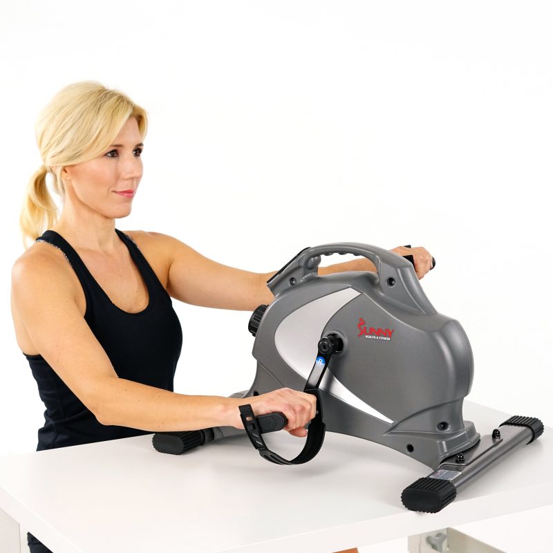 sunny health fitness bike magnetic mini exercise bike SF B0418 02