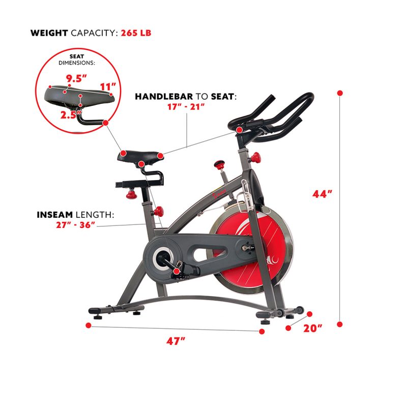 sunny health fitness bikes chain drive indoor cycling bike SF B1423C 06