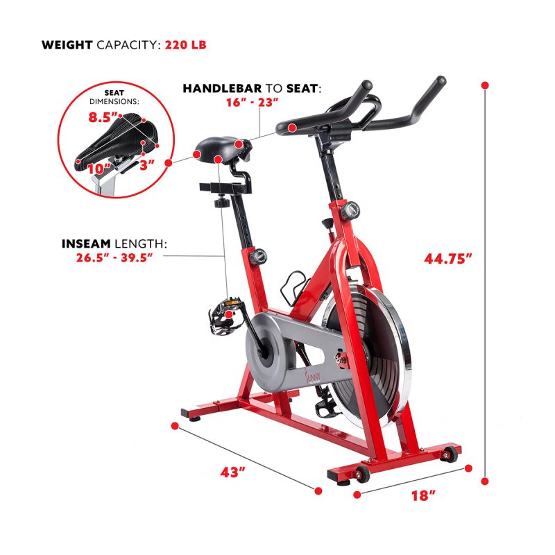 sunny health fitness bikes chain drive indoor cycling trainer SF B1001 05