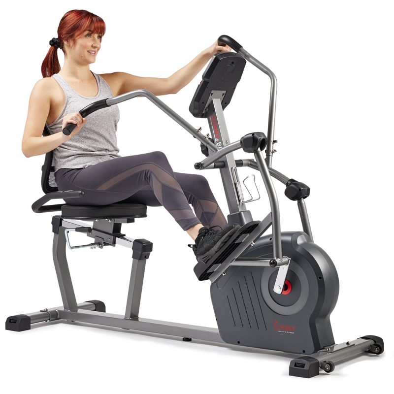 sunny health fitness bikes elite interactive series exercise recumbent bike SF RBE420049 01