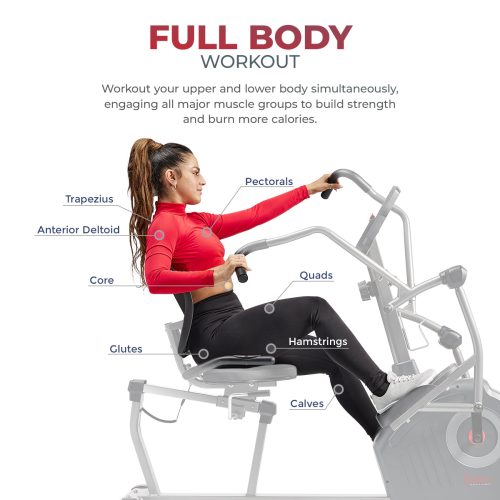 sunny health fitness bikes elite interactive series exercise recumbent bike SF RBE420049 03