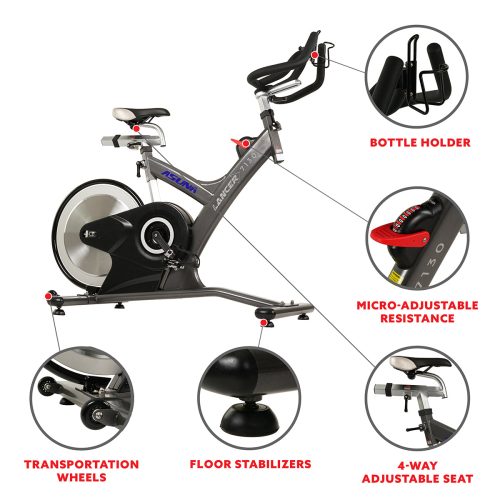 sunny health fitness bikes lancer cycle exercise bike 7130 04