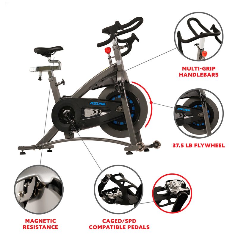 sunny health fitness bikes magnetic belt drive commercial indoor cycling trainer 5100 03