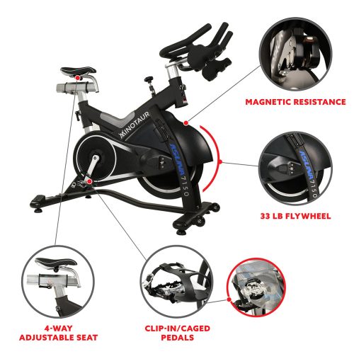 sunny health fitness bikes minotaur cycle exercise bike 7150 03