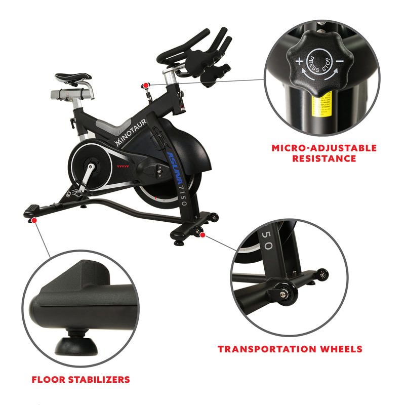 sunny health fitness bikes minotaur cycle exercise bike 7150 05