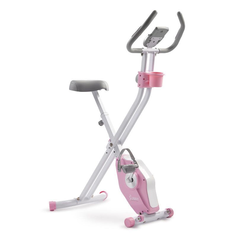 sunny health fitness bikes pink foldable magnetic x bike pro p2320 2