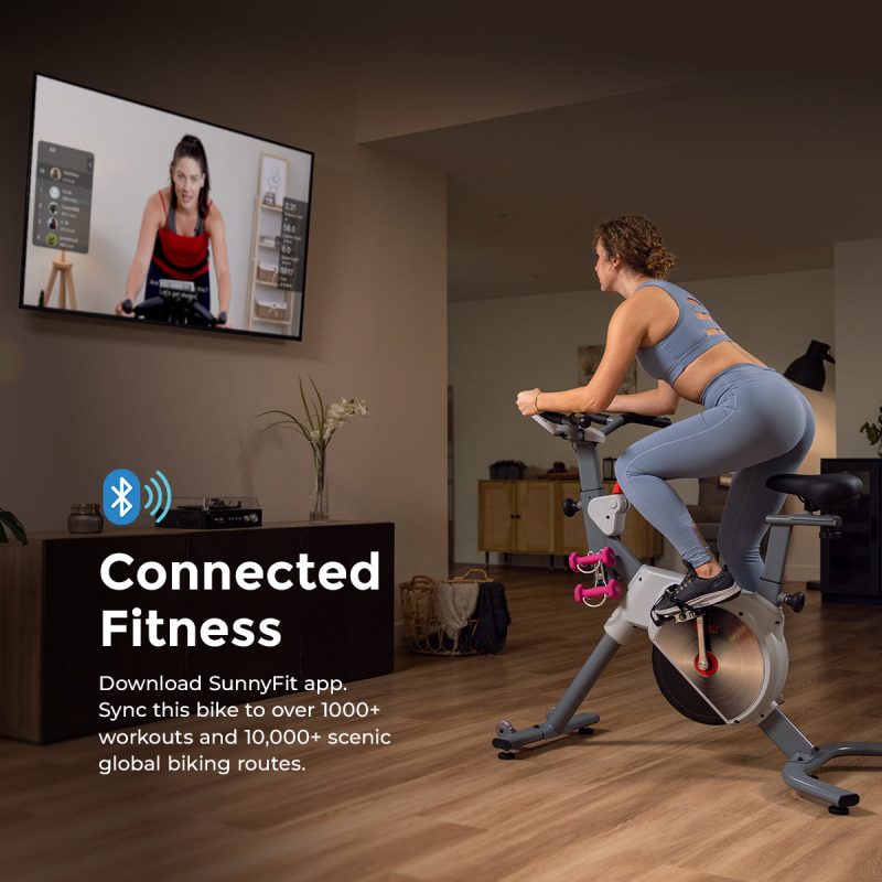 sunny health fitness bikes prime magnetic belt drive indoor cycling bike sf b122061 02