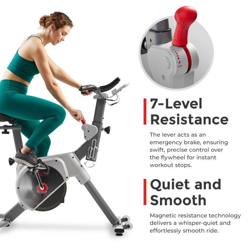 sunny health fitness bikes prime magnetic belt drive indoor cycling bike sf b122061 03