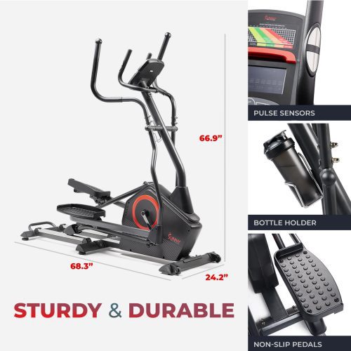 sunny health fitness ellipticals smart elliptical machine sf e3889SMART 06