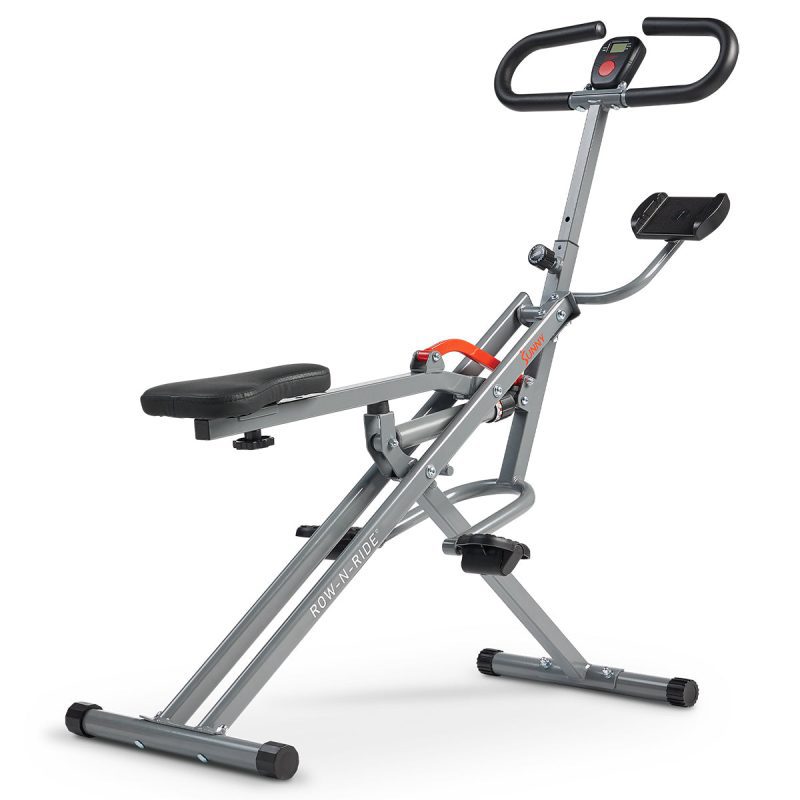 sunny health fitness strength row n ride pro smart squat assist trainer sf a023053 2