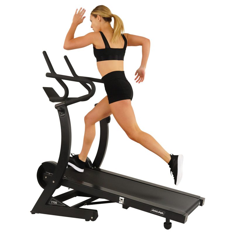 sunny health fitness treadmills cardio trainer manual treadmill adjustable incline magnetic resistance 400 lb capacity 7700 02