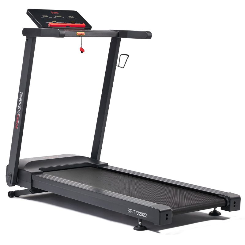 sunny health fitness treadmills interactive slim auto incline treadmill with bluetooth SF T722022 01