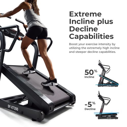 sunny health fitness treadmills premium incline treadmill sf x7200 2