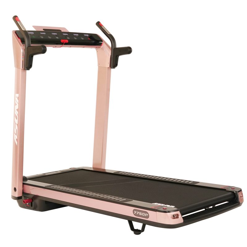 sunny health fitness treadmills spaceflex running treadmill auto incline foldable wide deck pink 7750P 09