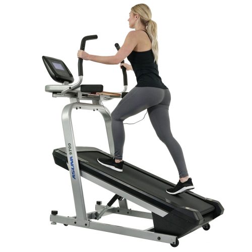 sunny health fitness treadmills treadmill workstation desk auto incline at 40 max wide treadmill USB charging 9700 08